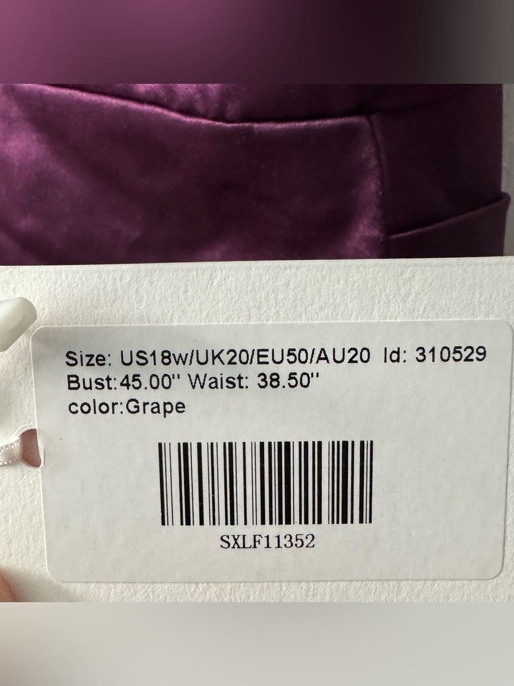 JJ's House Helisa Grape Sheath/Column Cowl Spaghetti Straps Slit Satin Dress - Picture 8 of 9